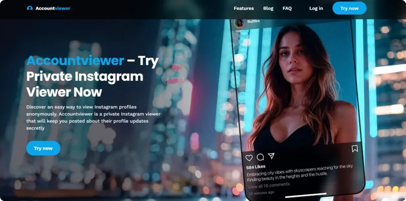 Account Viewer Home page